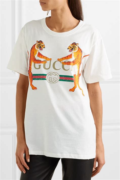 tiger print t shirt gucci|More.